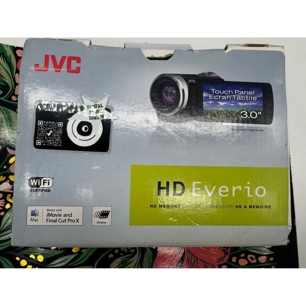 JVC Everio GZ-EX355BU Full HD Camcorder 40x Optical Zoom WiFi Black Bundle